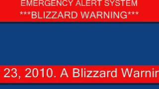 EAS mock-up: Blizzard Warning