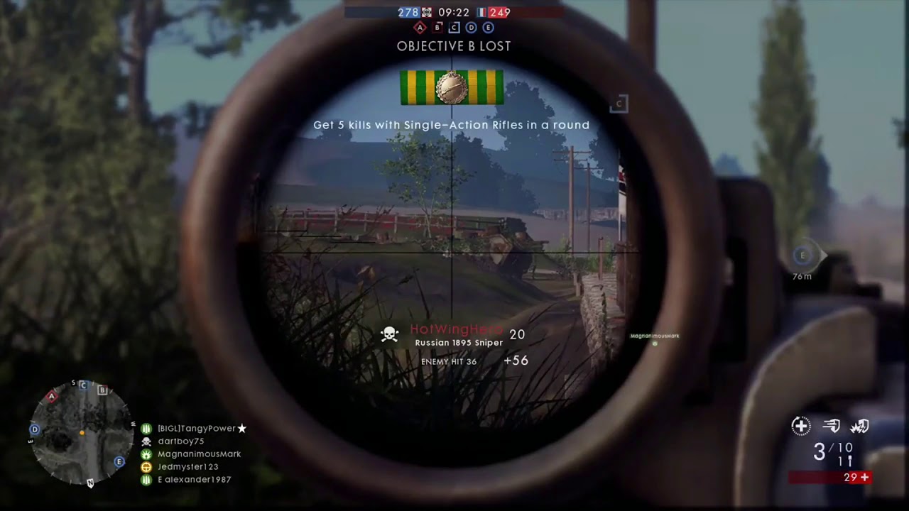 bf1 scope kills - YouTube