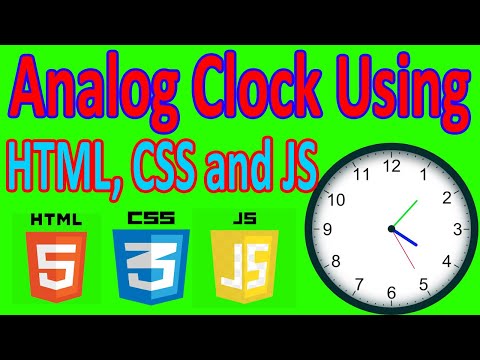 How To Make Analog Clock Using HTML, CSS and JS.||With Free Source Code.||