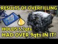 Too much oil jaguar 30 supercharged engine ruined insurance fraud