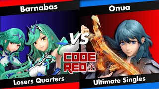 Code Red 39 LQ- Barnabas (Pyra Mythra) Vs. Onua (Byleth)