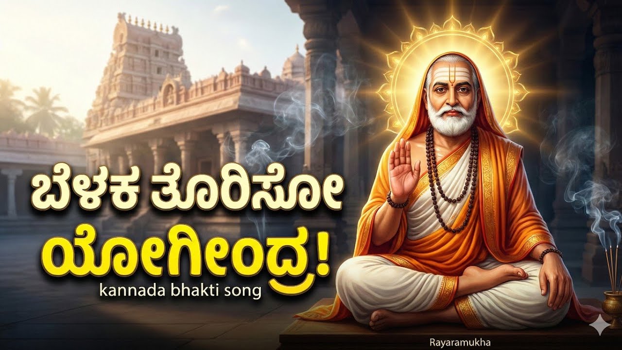 ಬೆಳಕ ತೋರಿಸೋ ಯೋಗೀಂದ್ರ! 🙏 | Guru Raghavendra Swamy Bhakti Song | Dasara Kirtane | Rayaramukha