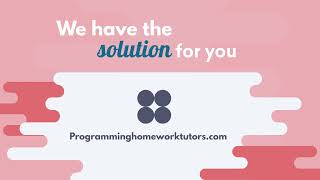 Avail The Best Programming Assignment Help Only At Programminghomeworktutors.com