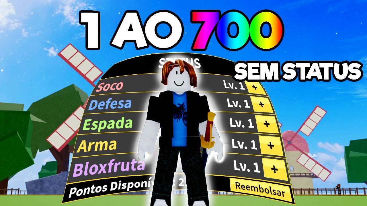 OS MUGIWARAS UPARAM DO 1 AO 700 NO BLOX FRUITS! - ROBLOX 