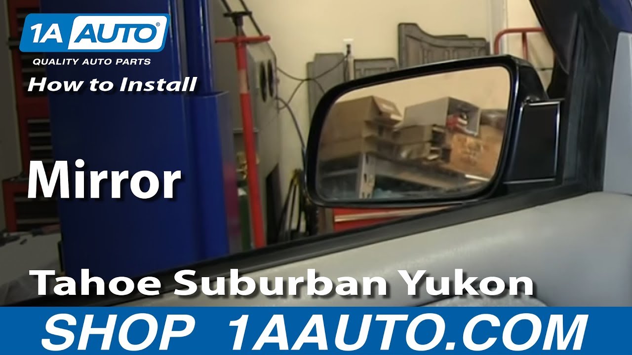 How To Install Replace Side Rear View Mirror 1995-99 Chevy ... mirror wire diagram 
