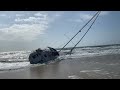 Abandoned sailboat on St George Island