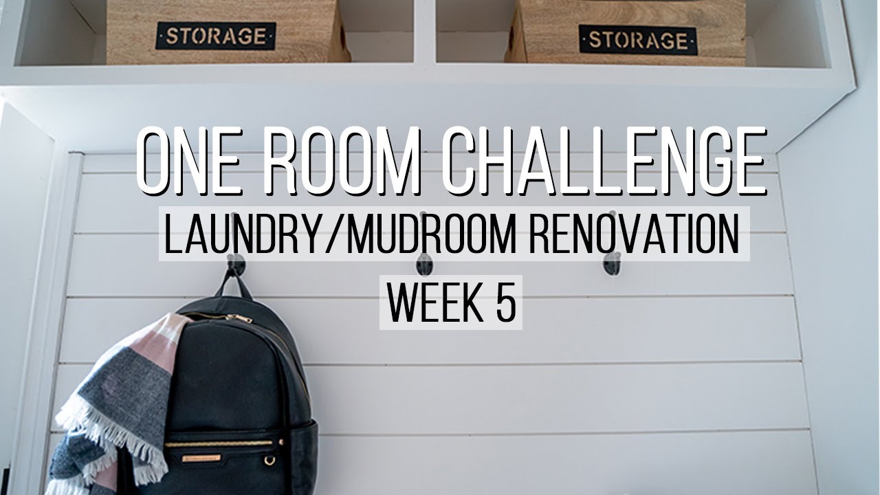 Laundry/Mudroom Home Renovation | One Room Challenge Week ...