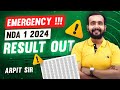 Emergency news   nda 1 2024 result out now