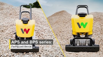 Our two new vibratory plates series - APS and BPS: Practical accessories available