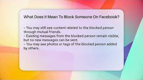 What Does It Mean To Block Someone On Facebook? - Everyday-Networking