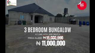 Price Slash Alert Newly Built 3 Bedroom Bungalow At Bosero Oke-Ata Abeokuta