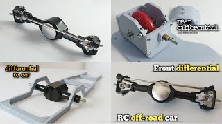 3 ideas for how to make differential rc car (full handmade )