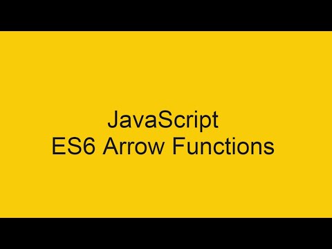 ES6 Arrow Functions