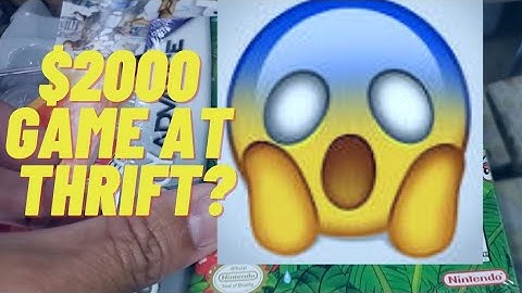 Video Game Hunting: $2,000 Game at a Thrift store???