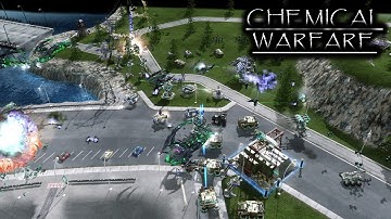 C&C 3 : Kanes Wrath - Chemical Warfare Mod /GDI/  - Me And ItzTeeJaay vs 2 Brutal AI Scrin