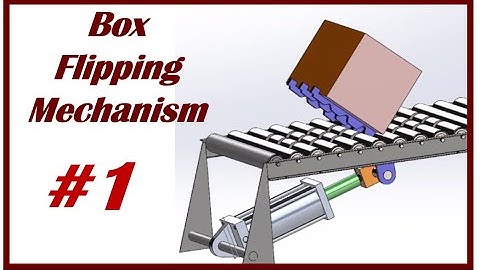 How does a box flipping mechanism work? 3d modeling