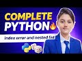 Index Error Kya Hota Hai? | Nested List Python Hindi Tutorial 🚀