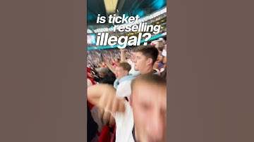 Is ticket reselling ILLEGAL? 🥺 #shorts