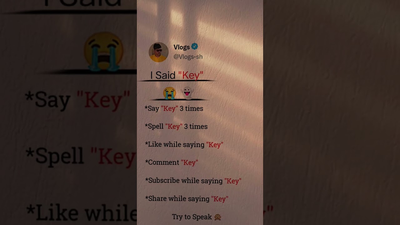 I Said Key 
