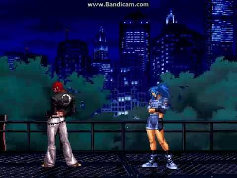 iori-yagami-xiii(yo)-vs-leona-"kof-mugen"