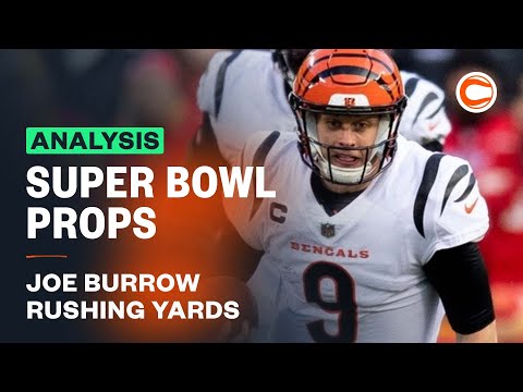 Super Bowl 56 Prop Odds - Joe Burrow Rushing Yards