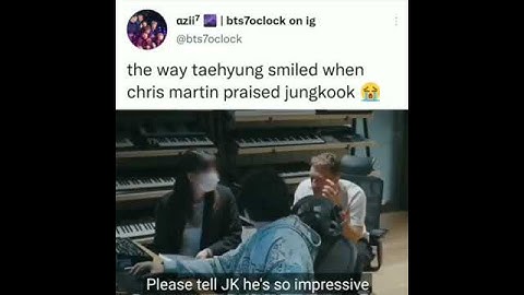 V was proud of Jk when he got praised by Chris Martin #shorts #bts
