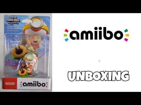 CAPTAIN TOAD AND TALKING FLOWER AMIIBO UNBOXING