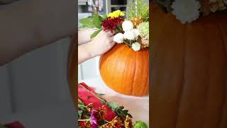 DIY Fall Pumpkin Decoration! Fast & Easy With Wall Decal Samples  #diy #shorts #fall #walldecals