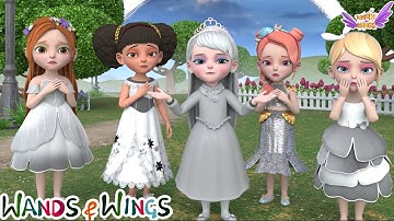 Princess Lost their Colors + Happy Birthday Song | Color Song | Princess Songs - Wands And Wings
