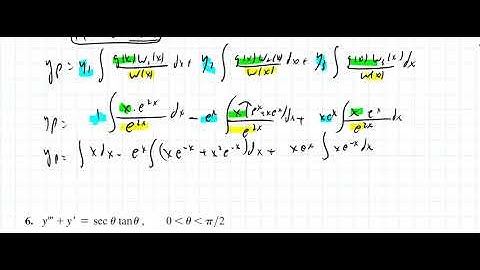 6.4 Method of Variation of Parameter