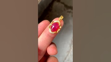 PD164-1 | Mặt dây nữ vàng 10k đá ruby tự nhiên Lục Yên 5,35ct - Giá 18 triệu - 0921.400.999