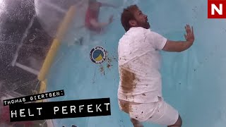 Norwegian comedian gets the runs in the pool (English subtitles)