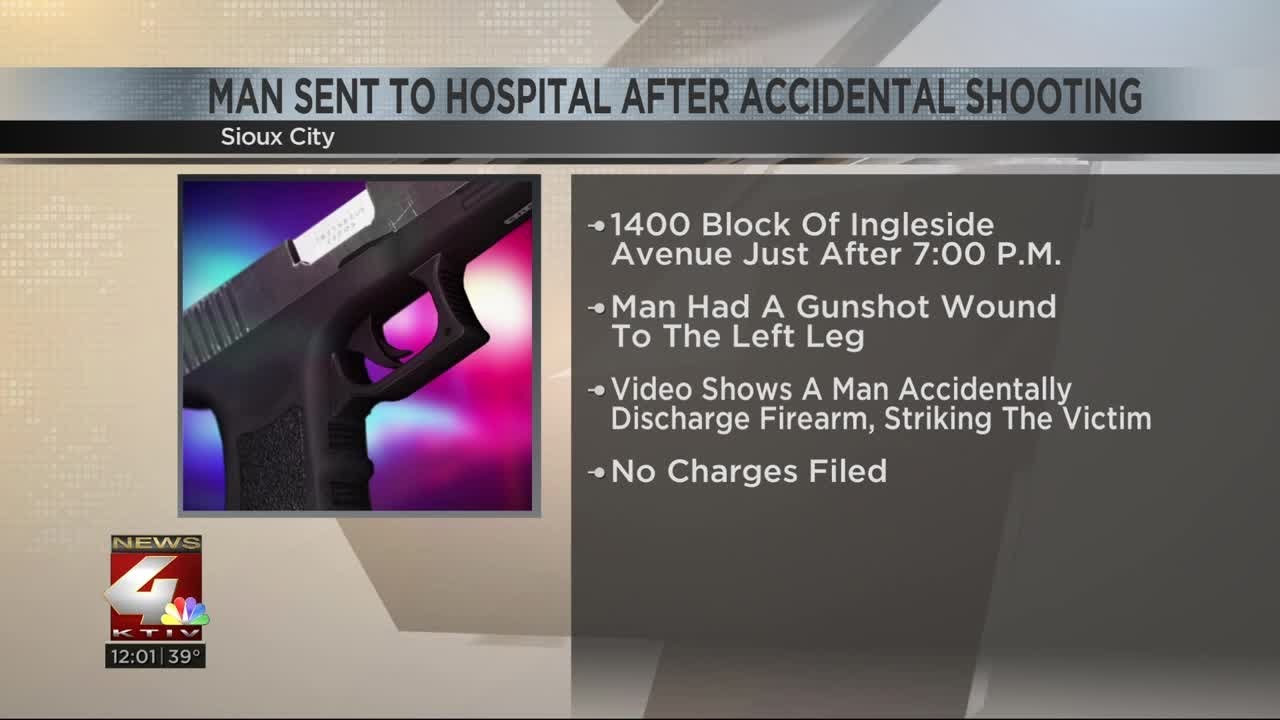 Man sent to hospital after accidental gunshot wound - YouTube