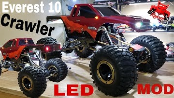 RC Crawler (LED light Mod) Redcat Everest 10 - Super Bright!!