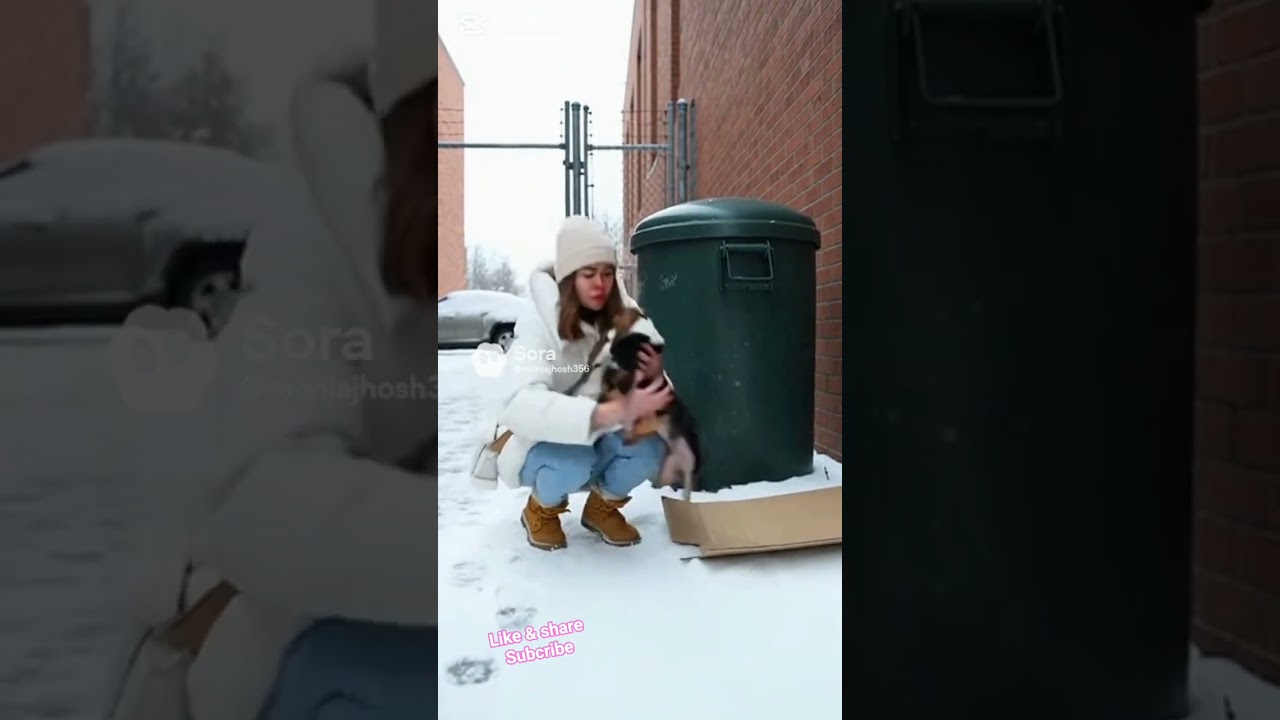 💔 A Man Abandoned a Mother Dog and Her Puppy on the Road | Heart-Touching Story |petzory