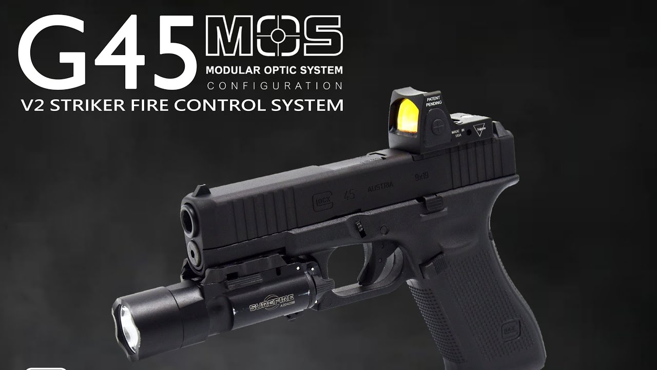 GHK (UMAREX) GLOCK 45 MOS UNBOXING- BRAND NEW V2 STRIKER FIRE CONTROL SYSTEM