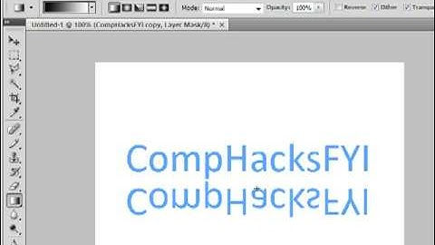Photoshop CS4 - Simple Reflection
