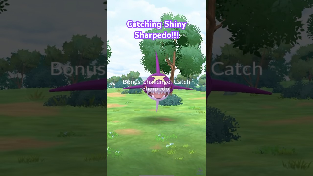 ✨ Shiny Sharpedo Catch from Mega Raid | Pokémon GO 🦈⚡ 