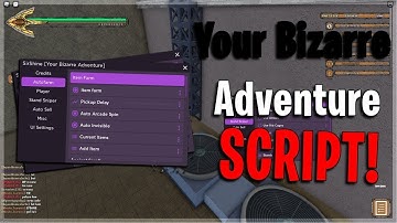 [NEW] ROBLOX | Your Bizarre Adventure Script / GUI Hack | Candy / Stand Auto Farm