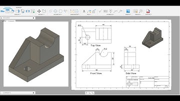 How to convert 3D to 2D Drawing & Drafting in Fusion 360 Drawing