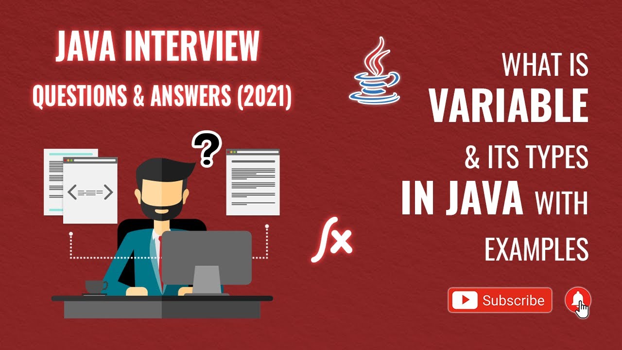 What is variable and its types in Java with examples | Java Interview ...