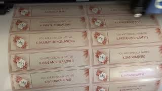 สติ๊กเกอร์ติดซองการ์ดแต่งงาน (Sticker for wedding envelope)