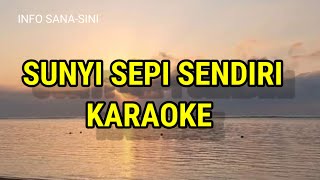 SUNYI SEPI SENDIRI SEJAK KAU TINGGAL PERGI  - KARAOKE- Yuni Shara