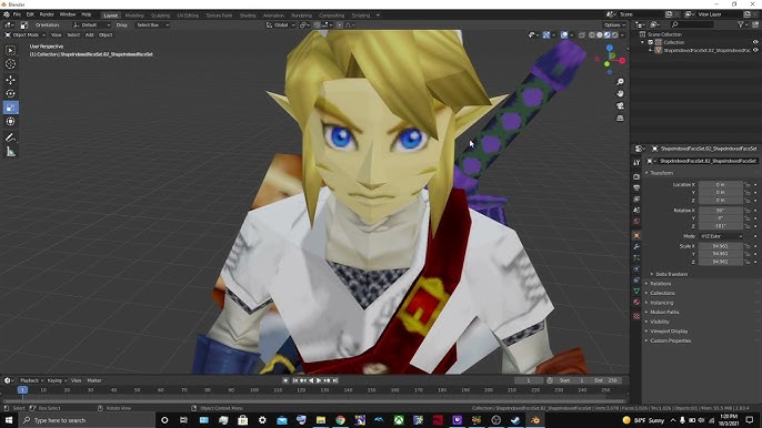 Young Link Ocarina of Time from Zelda Majoras Mask - 3D Print Model by  BlueAzureArt