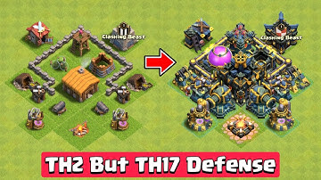 TH2 But TH17 Defense vs All Temporary Troops | Clash of Clans