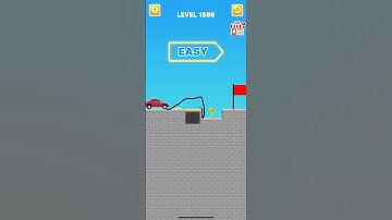 Draw bridge puzzle game level 1586#gaming #drawing #Shorts