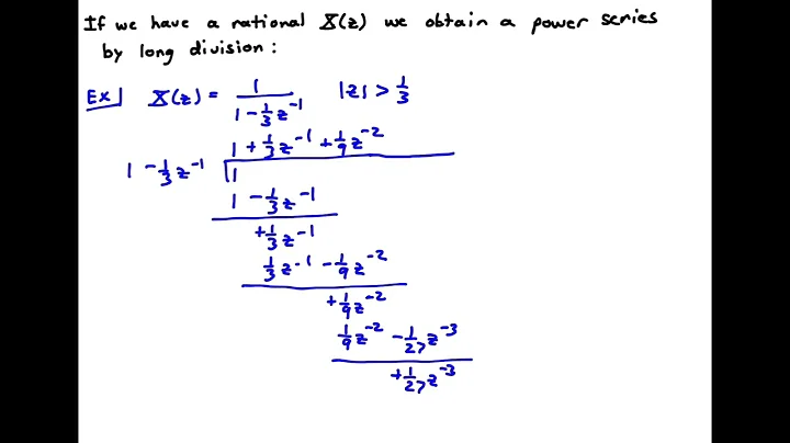 z transform inverse power series