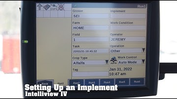 New Holland Intelliview IV Display - Setting up an Implement