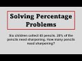 Percentage Problems Quiz