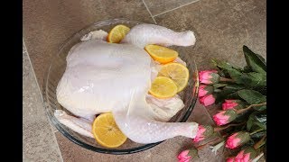 طريقة تنظيف الدجاج والتخلص من الزفارة نهائيا للسلق او الشوي مع رباح محمد ( الحلقة 414 )